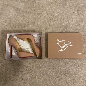 Christian Louboutin Pigalle 120 Patent Calf Nude